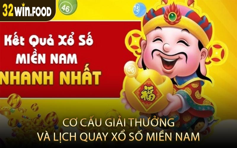 Hệ thống giải thưởng và thời gian thưởng của xổ số miền Nam